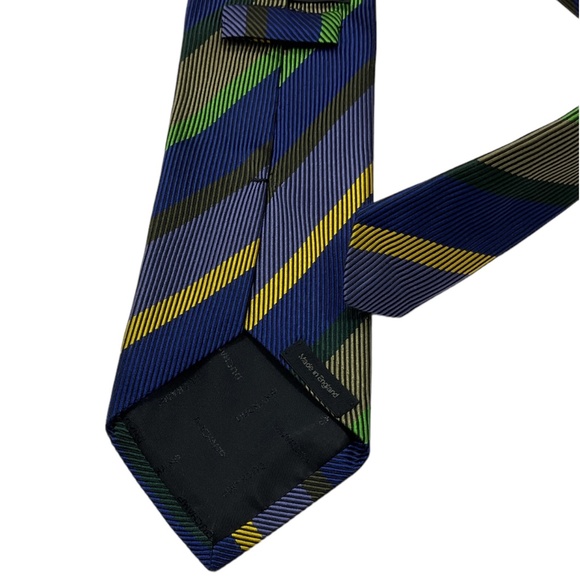 DUCHAMP Blue/Purple Striped Silk LUXURY Tie ENGLAND - Picture 2 of 4
